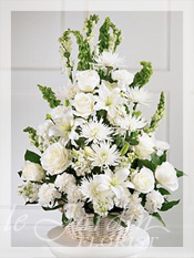 Peaceful Thoughts Funeral Flower Arrangement